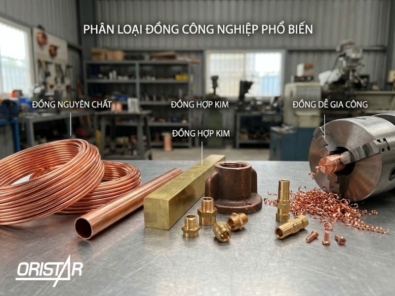 Phân loại đồng công nghiệp phổ biến hiện nay